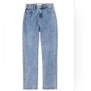 Abercrombie & Fitch Curve Love 90's Straight Ultra High Rise 28S